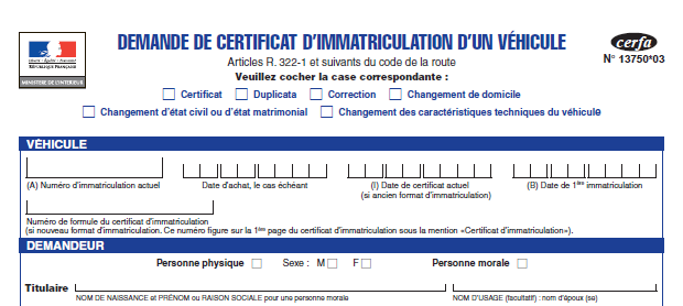 cerfa_certificat_immatriculation_véhicule