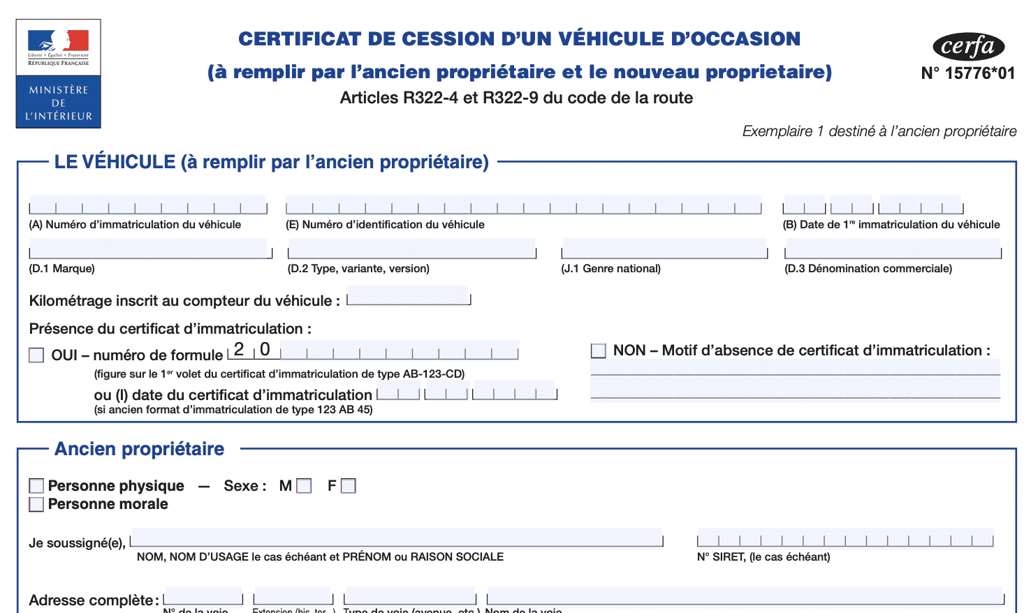 Télécharger pdf certificat de cession d'un véhicule d'occasion cerfa 15776*02